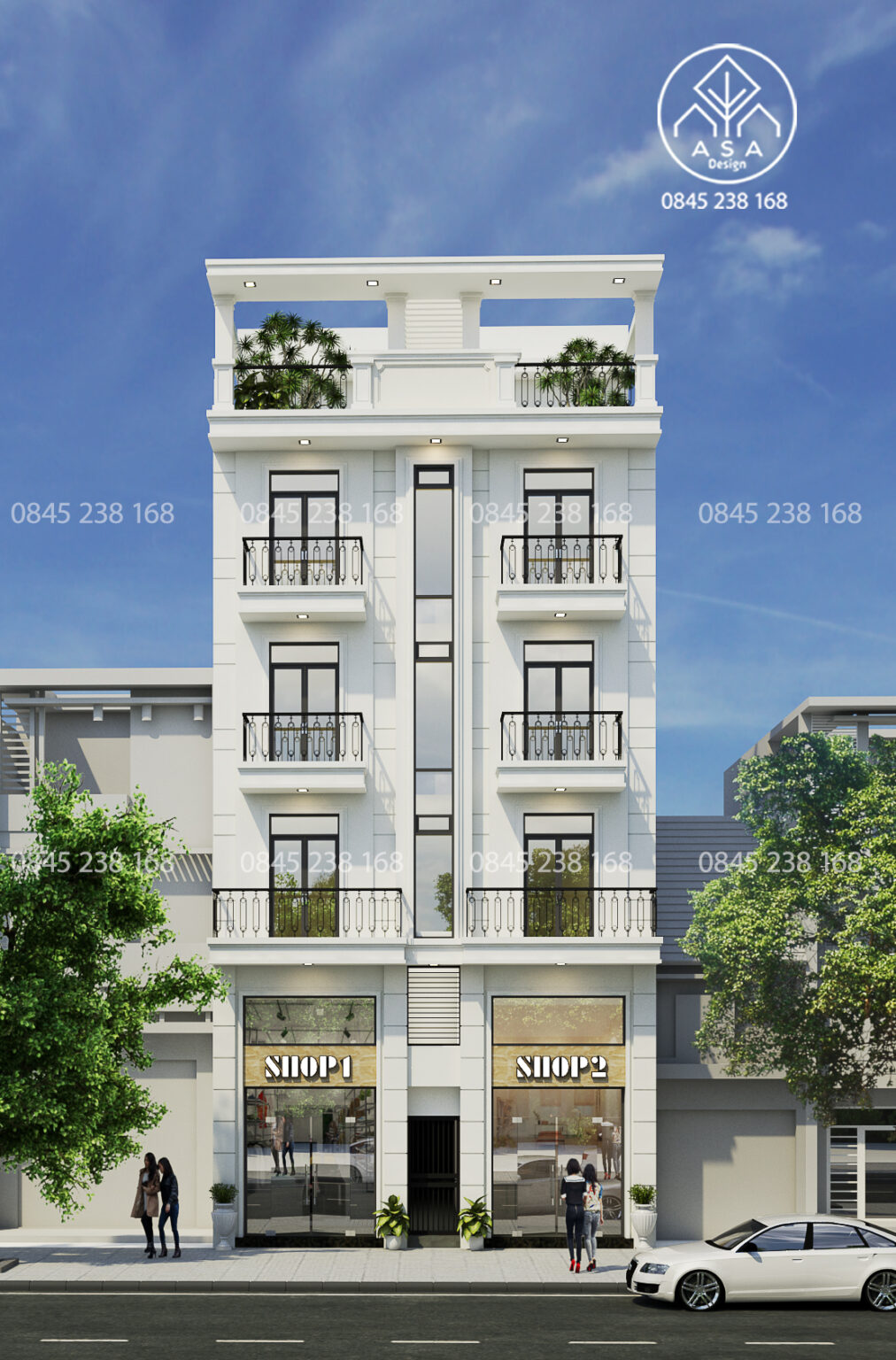 100 Mẫu thiết kế nhà ở kết hợp cho thuê phòng trọ