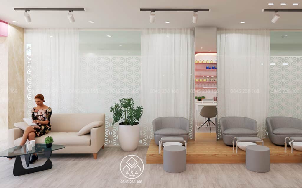 Thiết kế thi công tiệm nail nhỏ tại nhà chi phí thấp