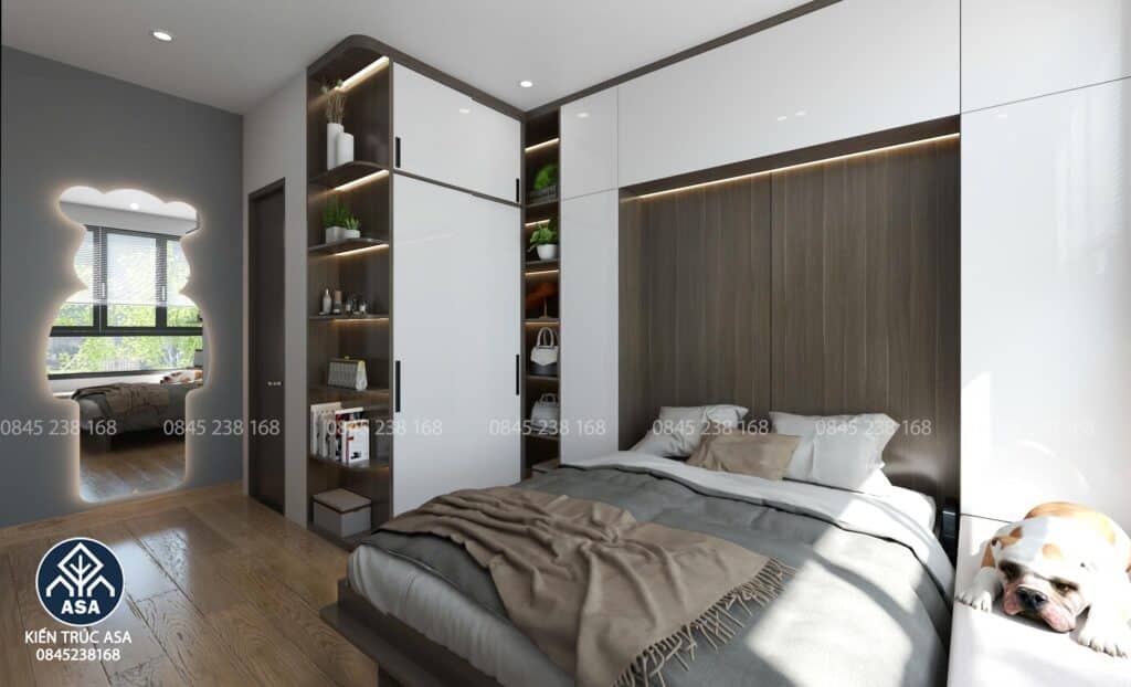 căn hộ 2 phòng ngủ với nội thất hiện đại